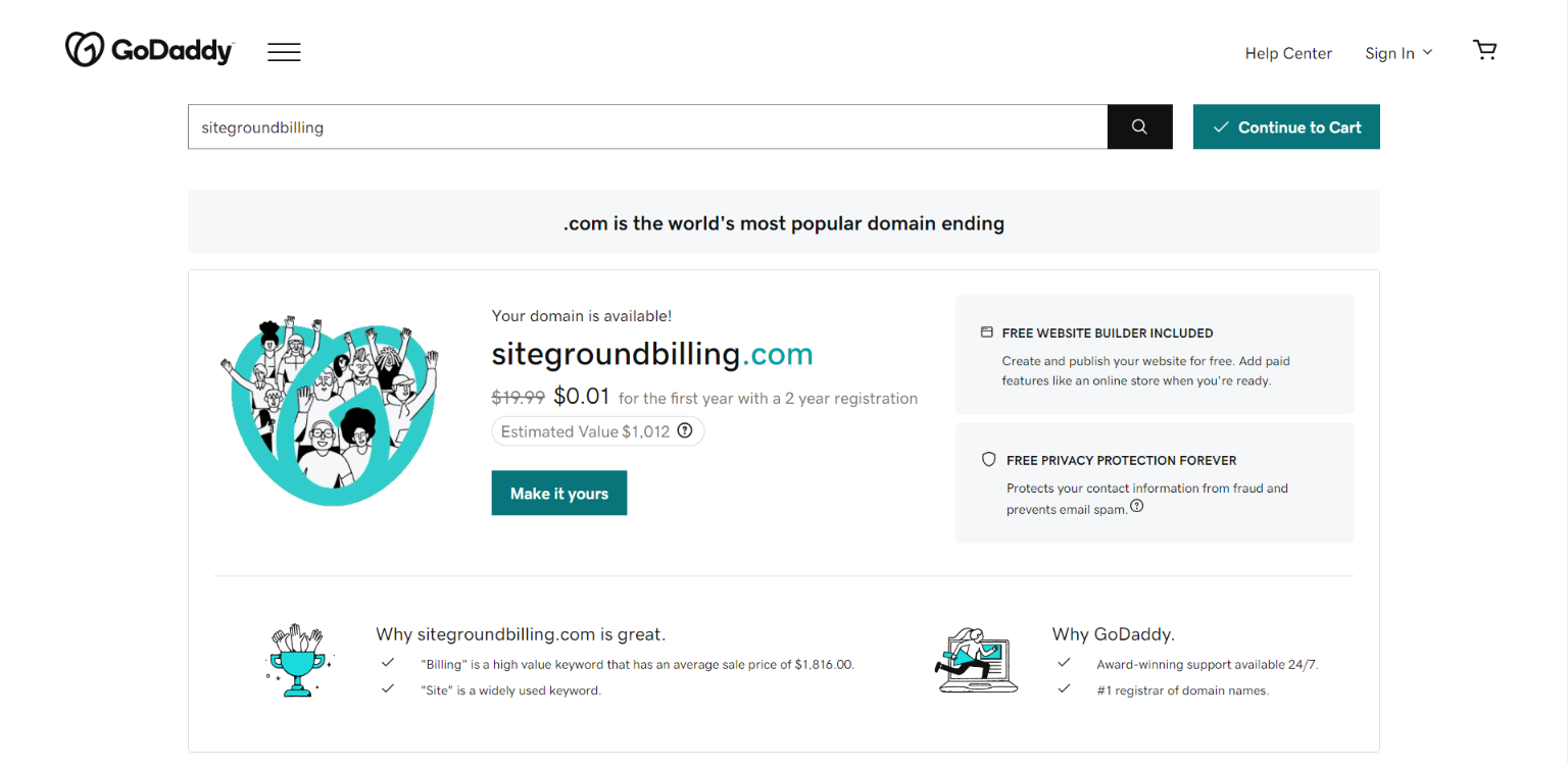 Sitegroundbilling.com Domain