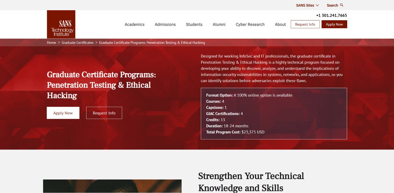 SANS Tech Penetration Testing